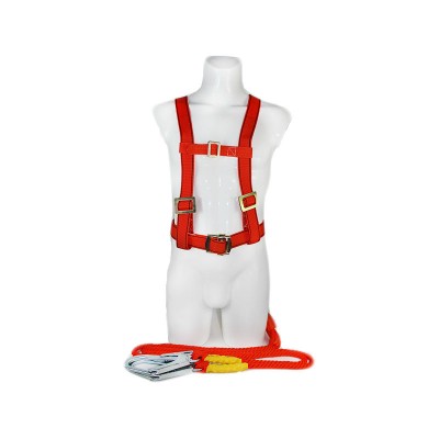 classic 45mm polyester and pp material  alloy steel construction full body and half body safety harness,safety belt, full body,